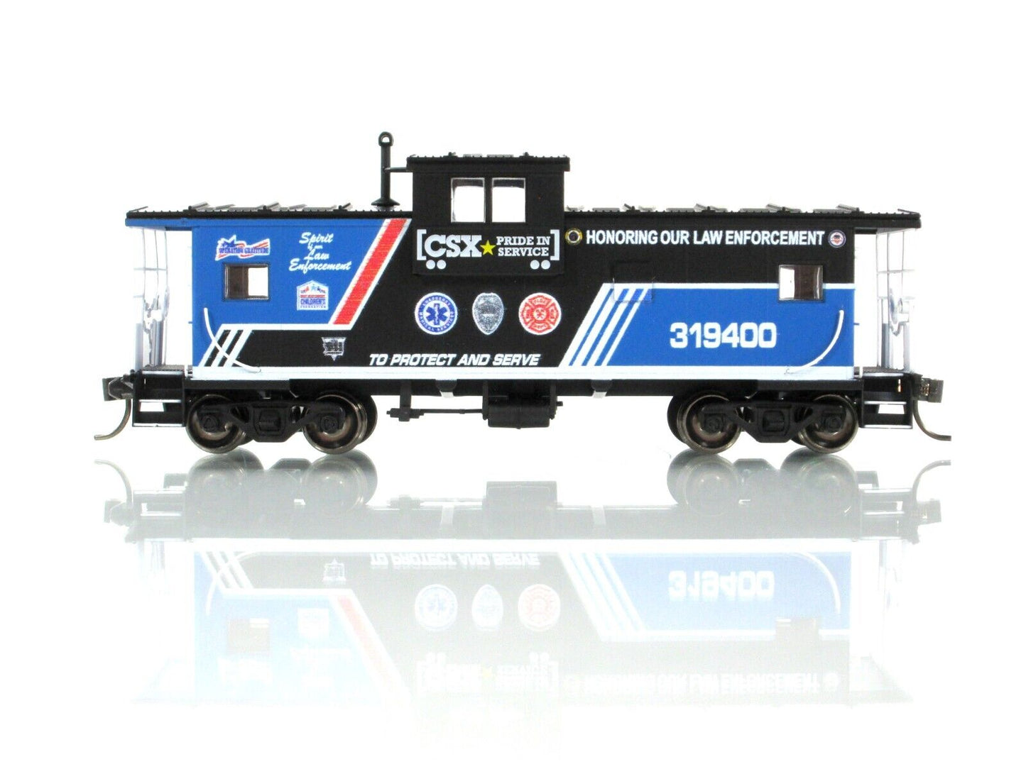 HO Scale ***HONORING LAW ENFORCEMENT*** Caboose CSX - Atlas Master TWTL02 **RARE