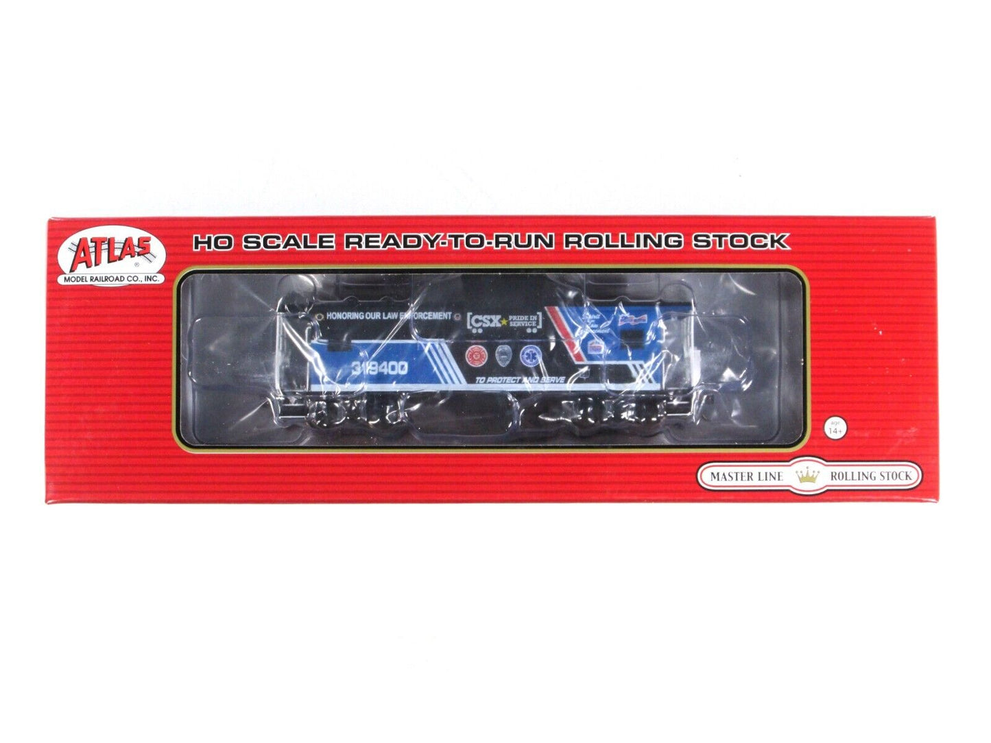 HO Scale ***HONORING LAW ENFORCEMENT*** Caboose CSX - Atlas Master TWTL02 **RARE
