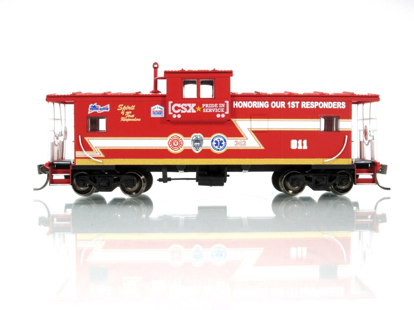 HO Scale **HONORING 1ST RESPONDERS** Caboose CSX 911 - Atlas Master TWTL04 *RARE