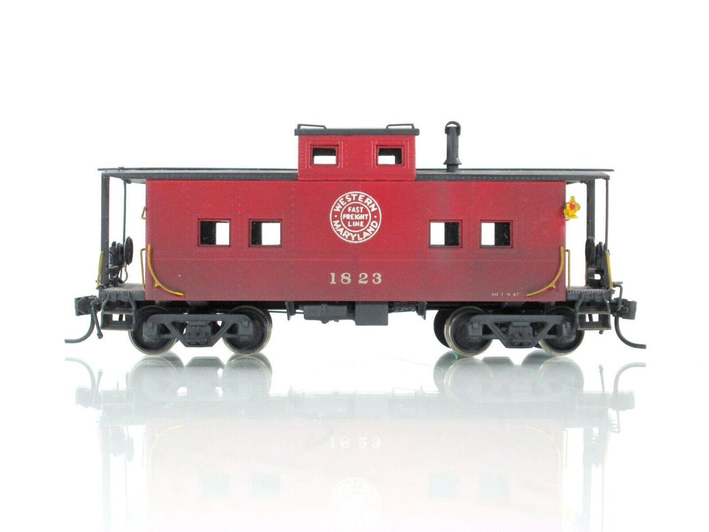 HO Scale BRASS ***Western Maryland*** Weathered Caboose #1823 -Custom NJ -RS-676