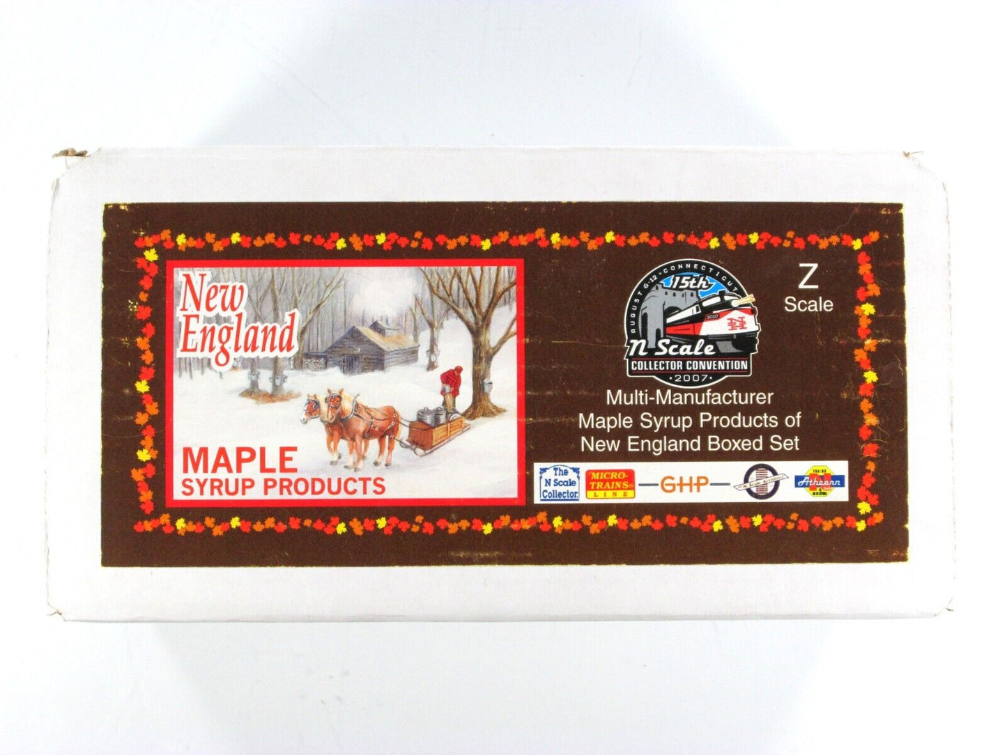 Z Scale ***NEW ENGLAND MAPLE SYRUP*** Reefer, Building Set -Micro Trains Special