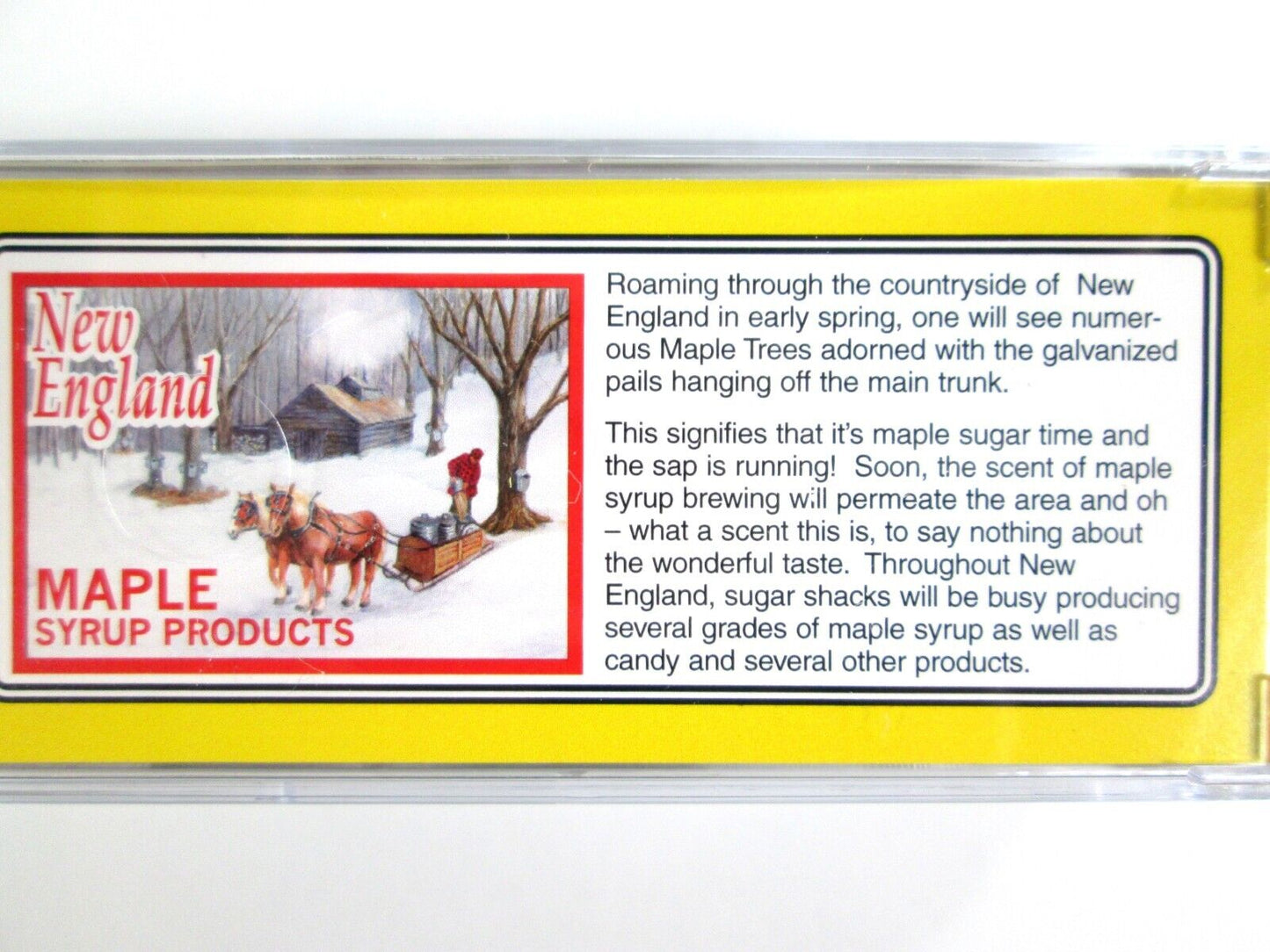 Z Scale ***NEW ENGLAND MAPLE SYRUP*** Reefer, Building Set -Micro Trains Special