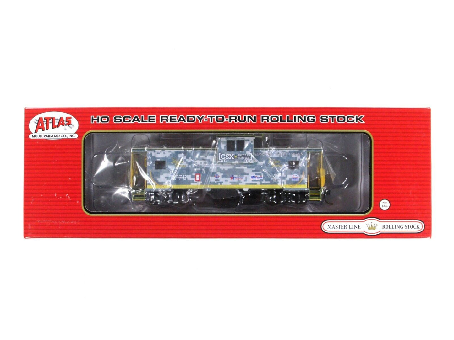 HO Scale **HONORING VETERANS** Caboose CSX 1776 - Atlas Master TWTL03 **RARE