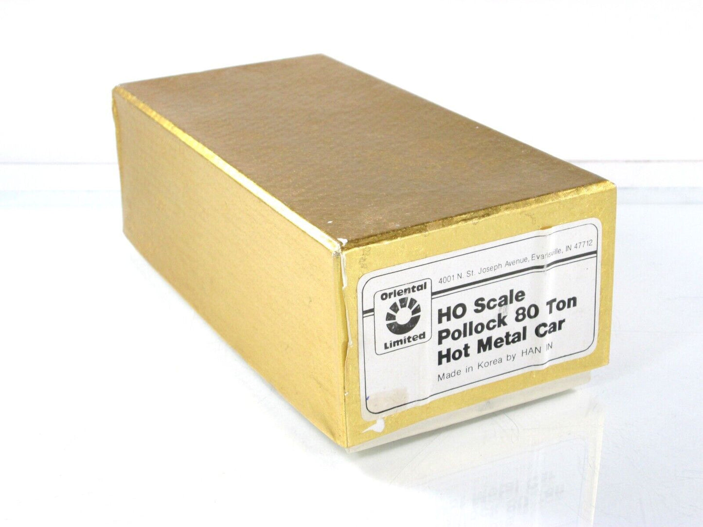 HO Scale BRASS ***POLLOCK*** 80 Ton Hot Metal Car ---- by Oriental Limited / Han