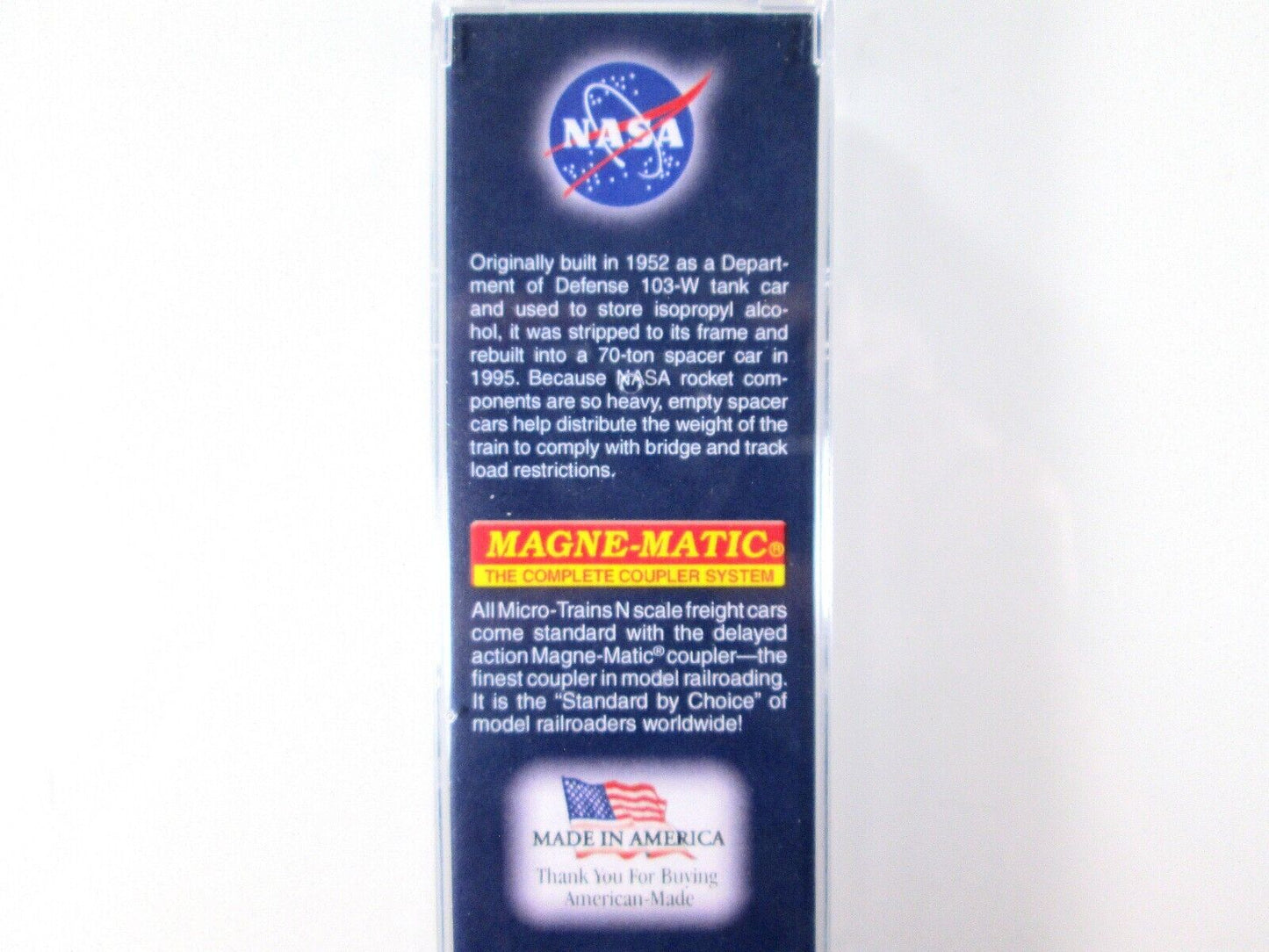 N Scale *NASA* Rocket Spacer 57' Weathered Flat Car #041 - Micro Trains 06400160