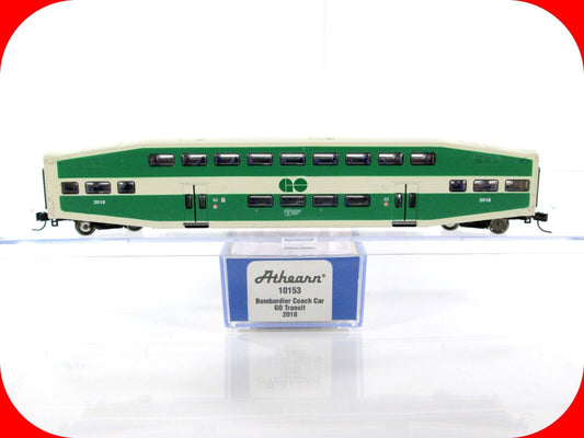 N Scale **GO TRANSIT** BOMBARDIER Bi-Level Passenger Coach #2018 - Athearn 10153