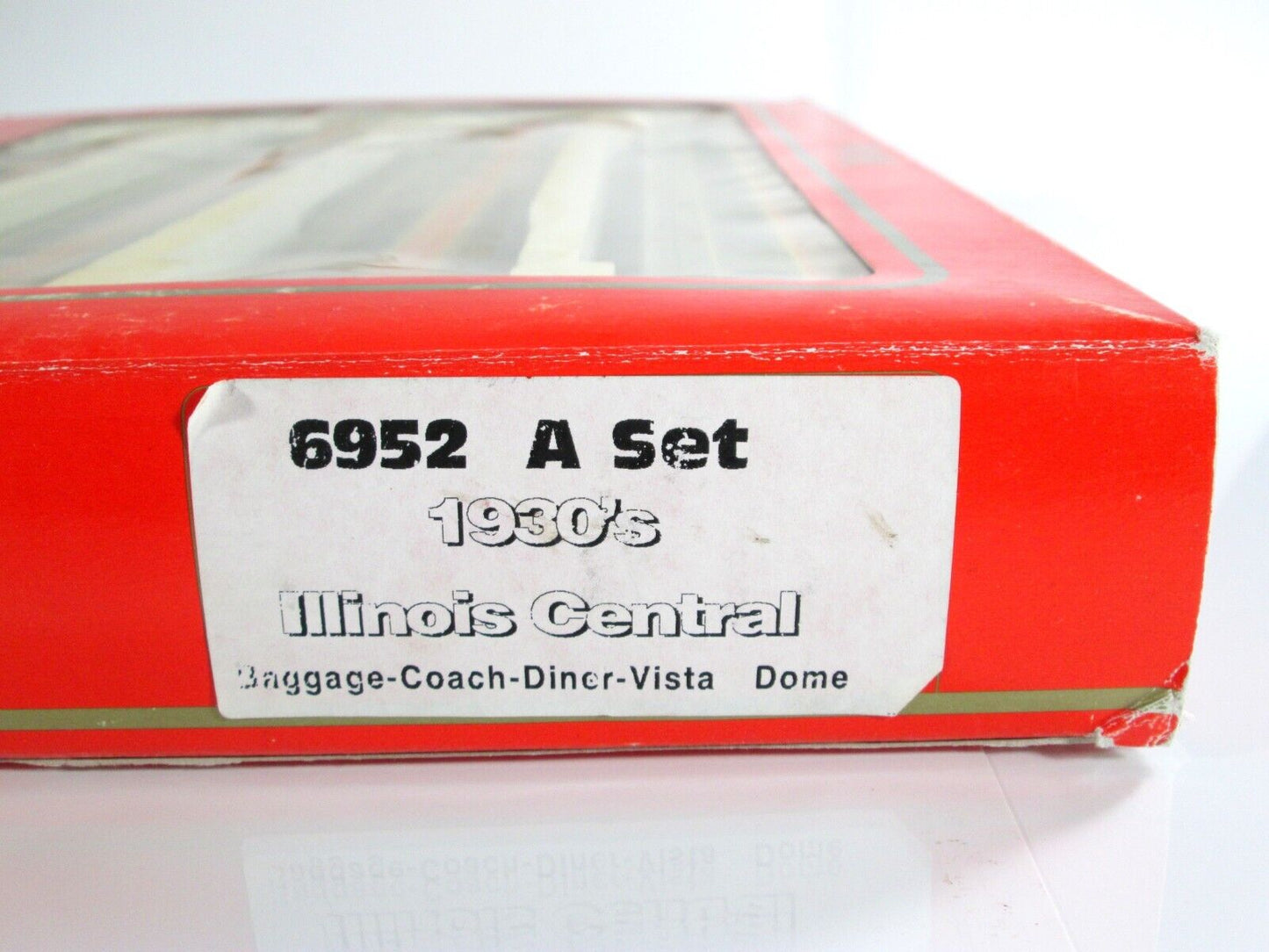 HO Scale **ILLINOIS CENTRAL** 1930s Lightweight Passenger Set A - Rivarossi 6952