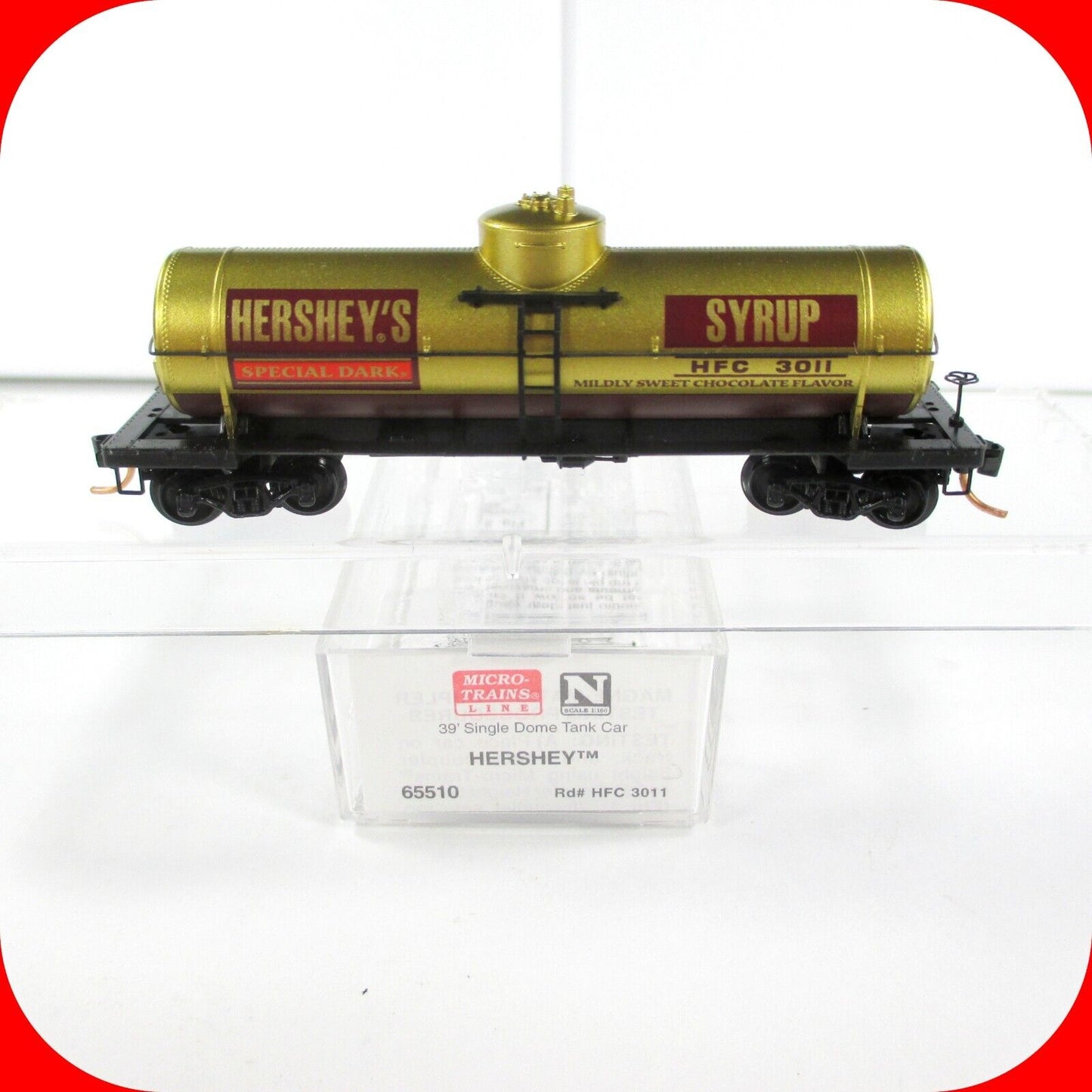 N Scale ***HERSHEY'S CHOCOLATE*** 39' Tank Car, HFC 3011 ---- Micro Trains 65510