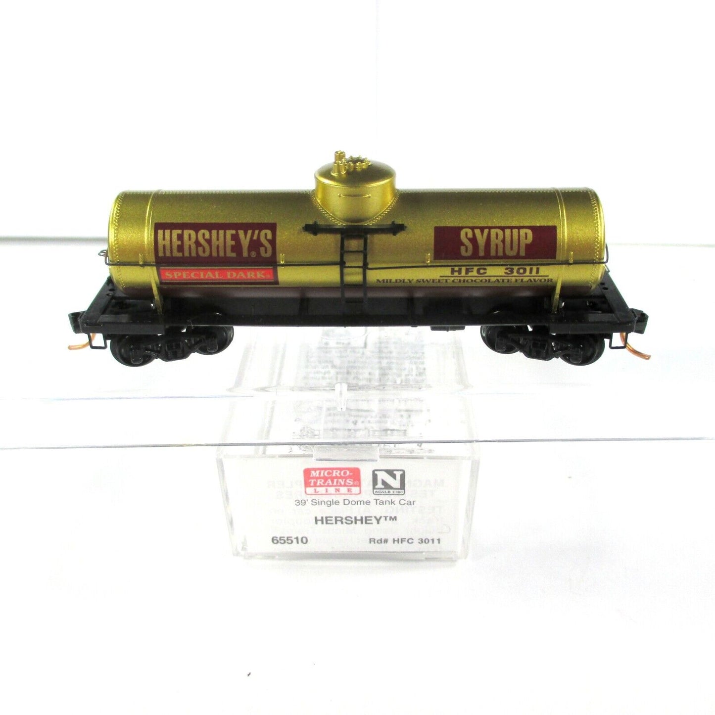 N Scale ***HERSHEY'S CHOCOLATE*** 39' Tank Car, HFC 3011 ---- Micro Trains 65510