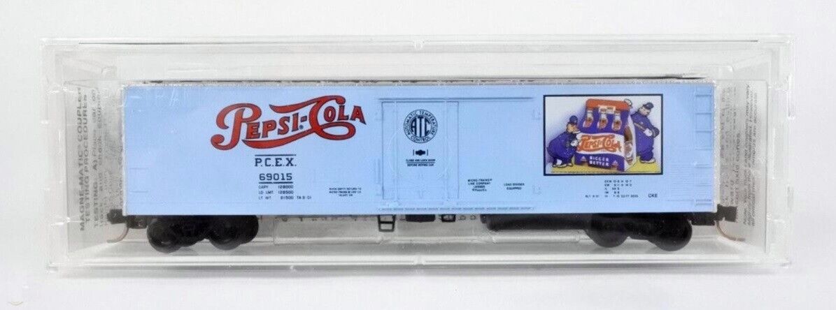 N Scale ***PEPSI-COLA*** PEPSI PETE COPS Reefer, PCEX 69015 - Micro Trains 69140