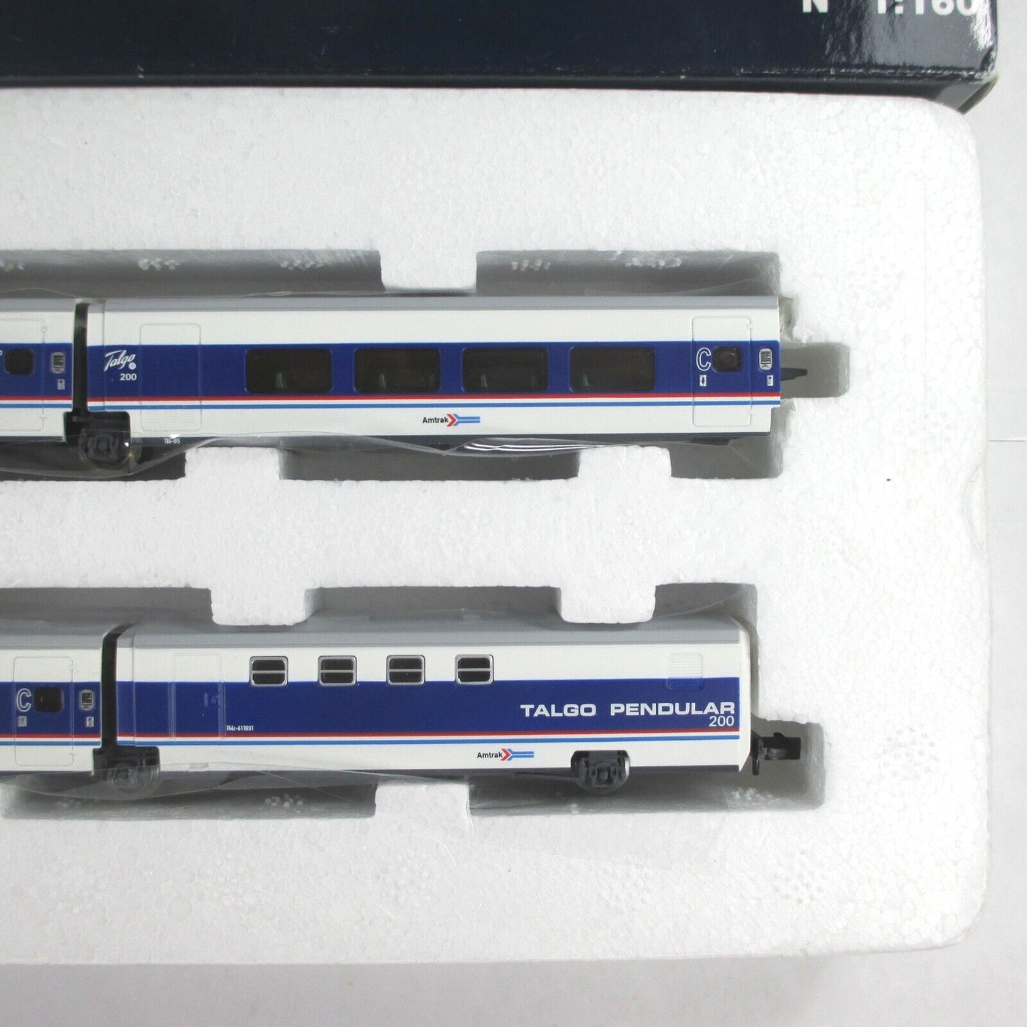 N Scale ***AMTRAK TALGO PENDULAR*** 200 Passenger 6-Car Set - Electrotren 7251 K