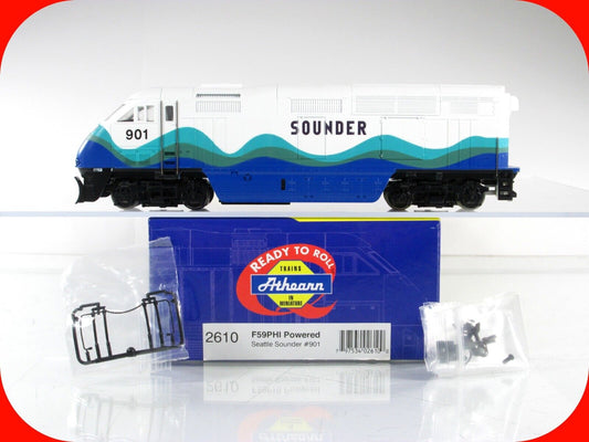 HO Scale ***SEATTLE SOUNDER*** Bombardier F59PHI Locomotive #901 -- Athearn 2610