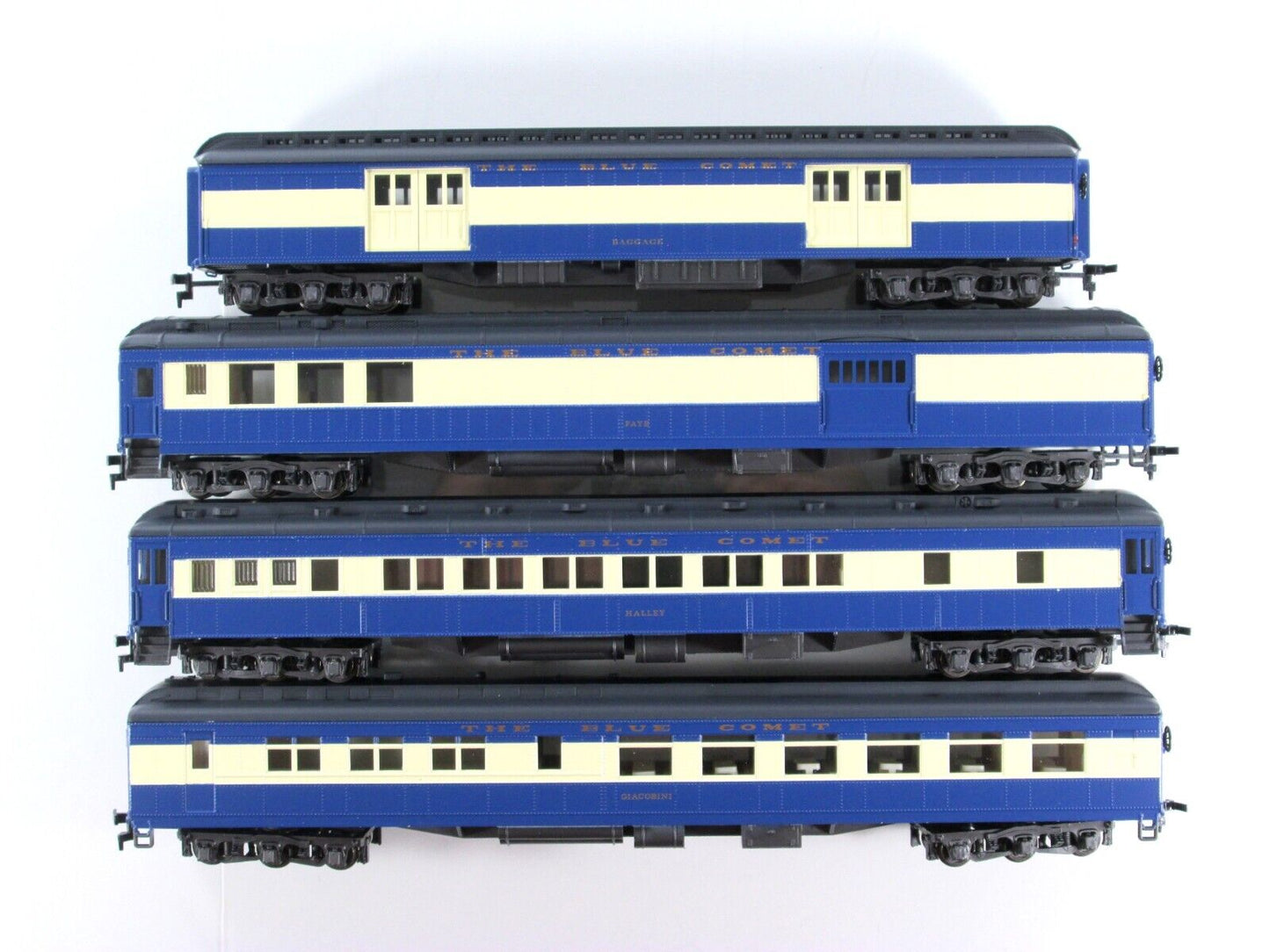 HO Scale ***CENTRAL NJ RR - BLUE COMET*** 1920s Passenger Set A - Rivarossi 6910