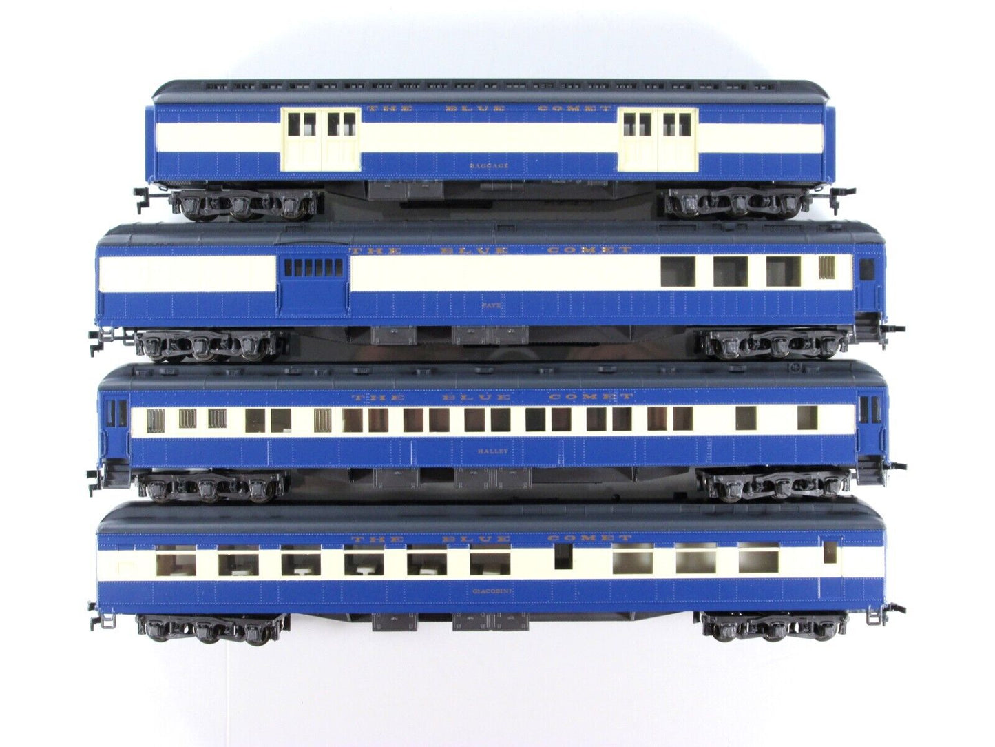 HO Scale ***CENTRAL NJ RR - BLUE COMET*** 1920s Passenger Set A - Rivarossi 6910