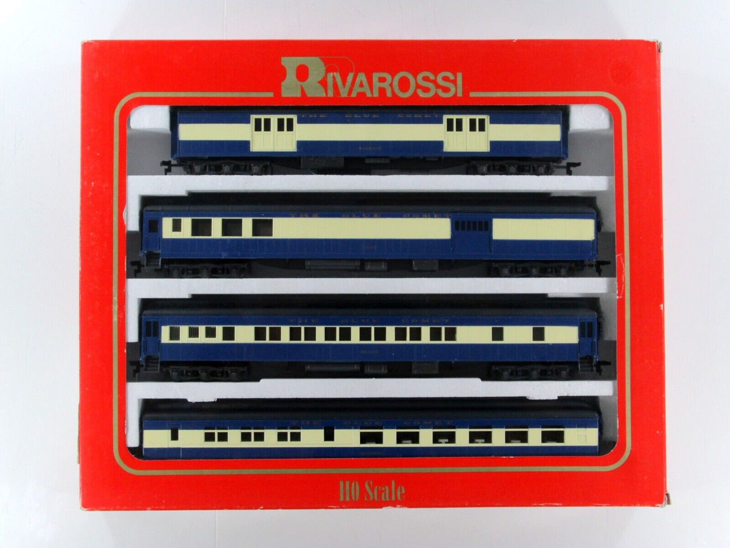 HO Scale ***CENTRAL NJ RR - BLUE COMET*** 1920s Passenger Set A - Rivarossi 6910