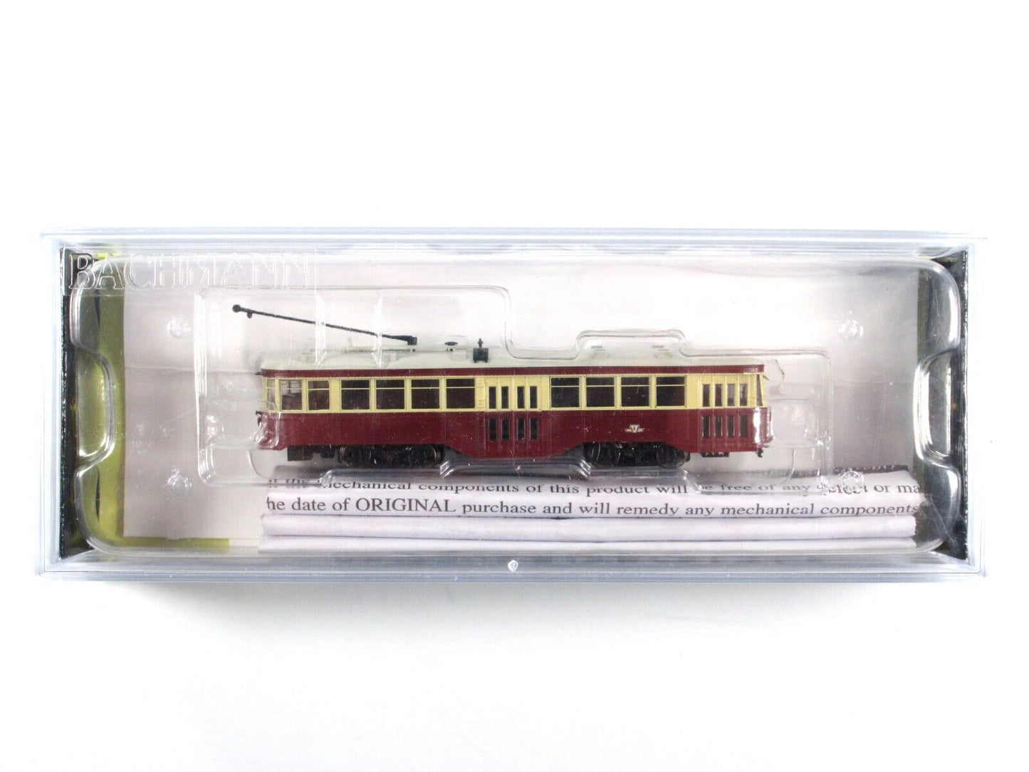 N Scale **PETER WITT STREET CAR - TORONTO*** Bachmann Trolley 84651, DCC, Lights