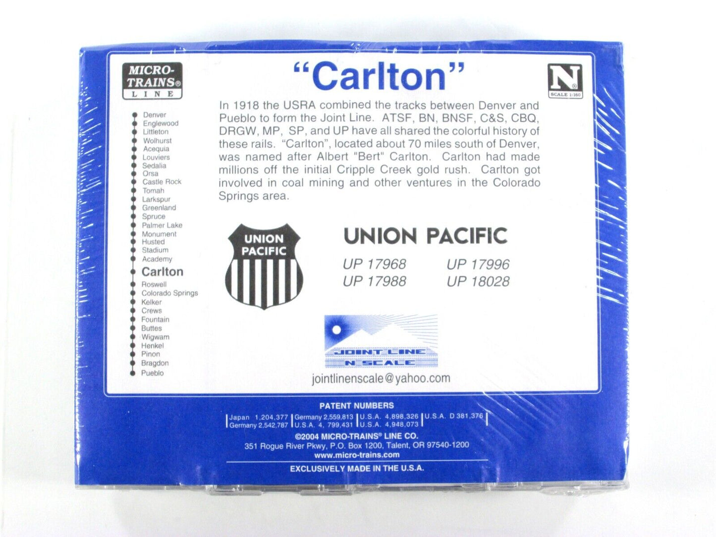 N Scale **UNION PACIFIC CARLTON** Coal Hopper 4-Pack -Micro Trains Special *RARE