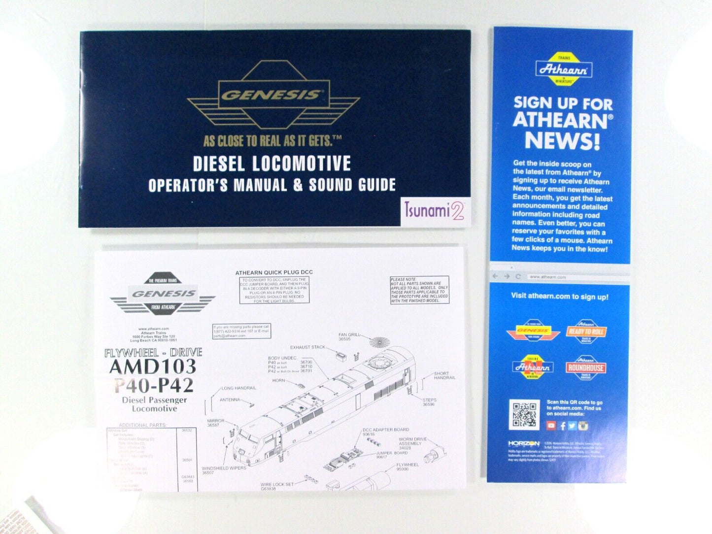 HO Scale ***AMTRAK*** P40/P42 Phase V, #114 - Athearn G81306, DCC Tsunami2 Sound