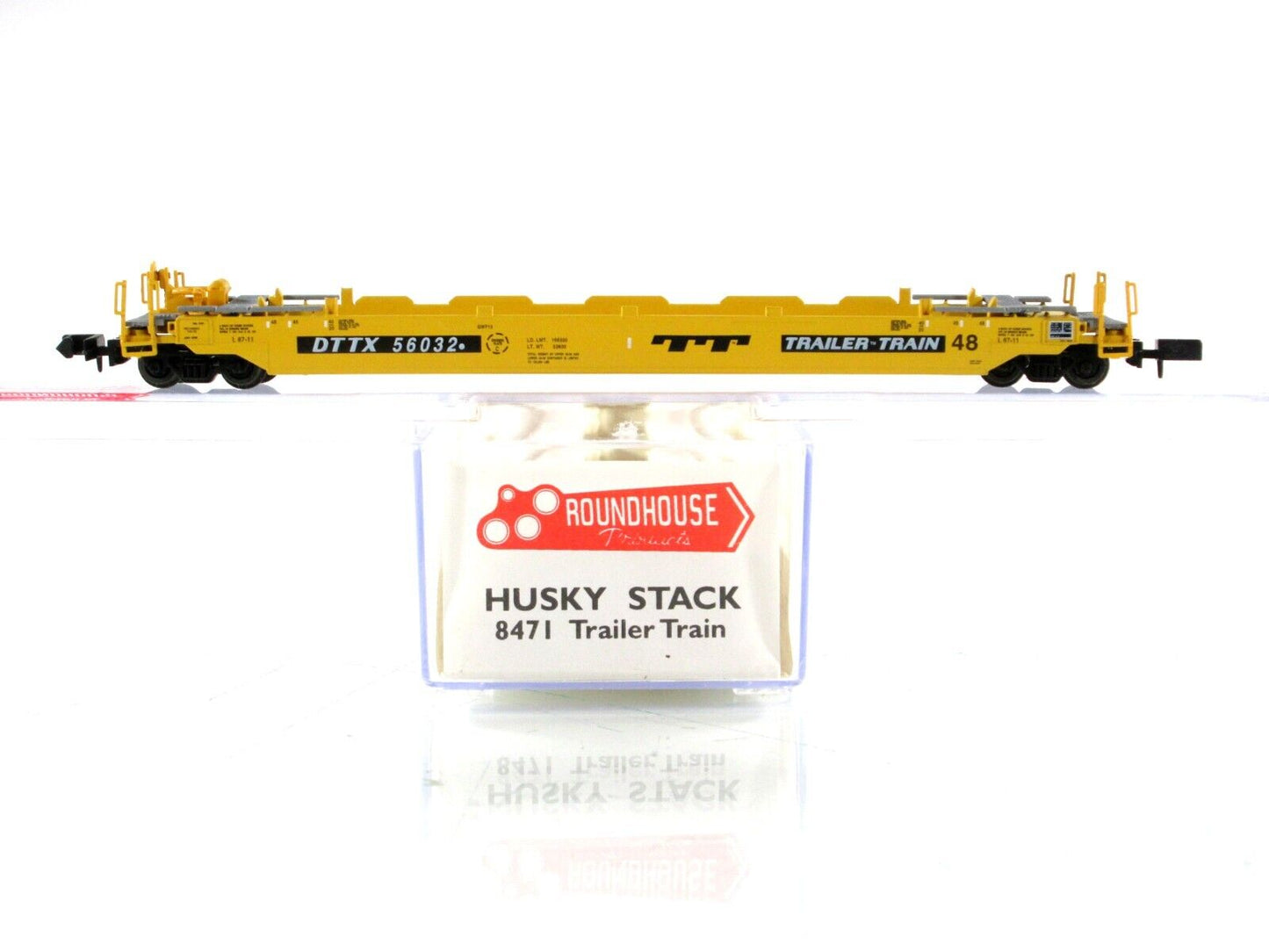 N Scale **TRAILER TRAIN** Husky Well Car 12-Set, 48' Well - Roundhouse 8471, 858