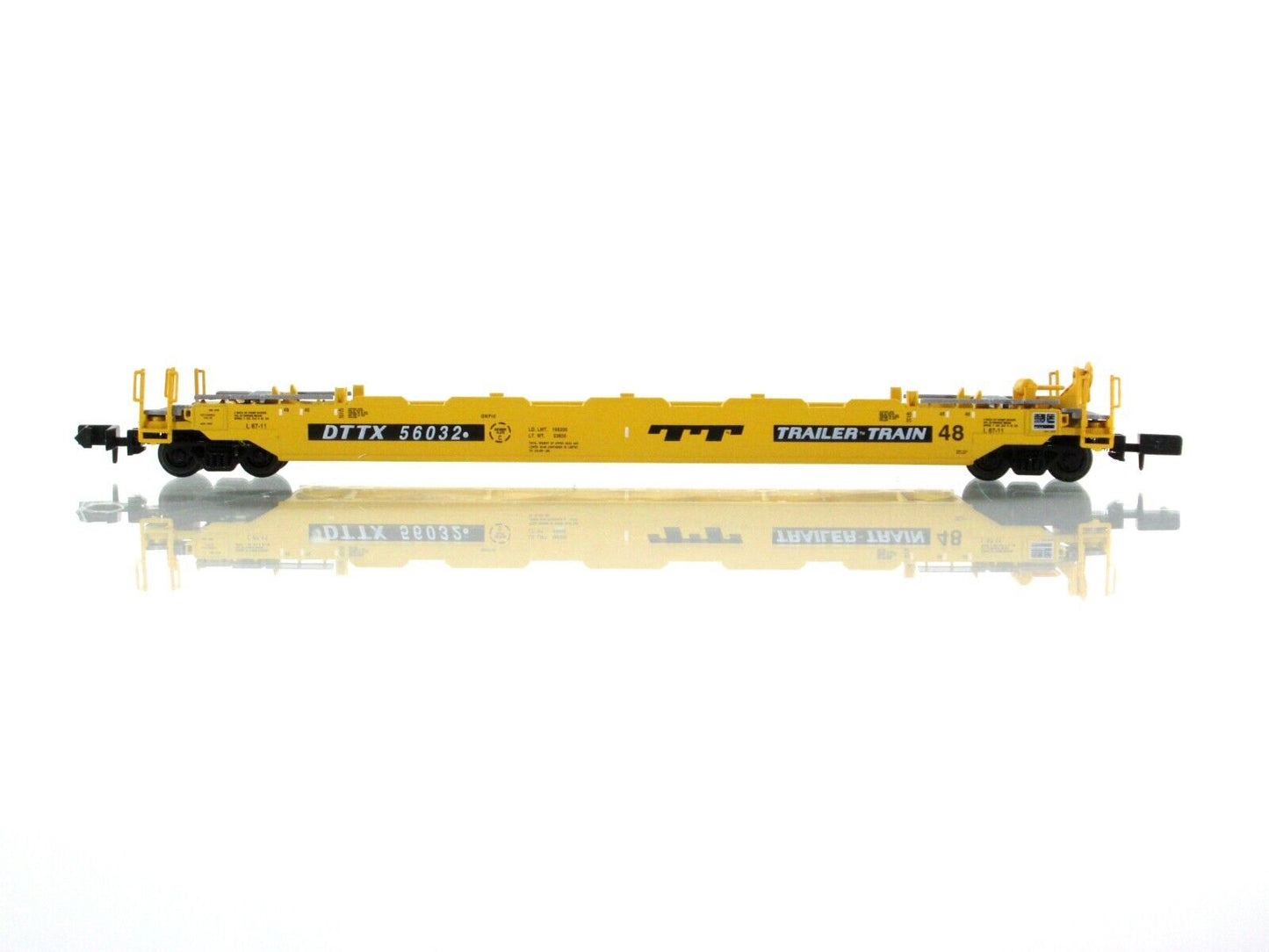 N Scale **TRAILER TRAIN** Husky Well Car 12-Set, 48' Well - Roundhouse 8471, 858