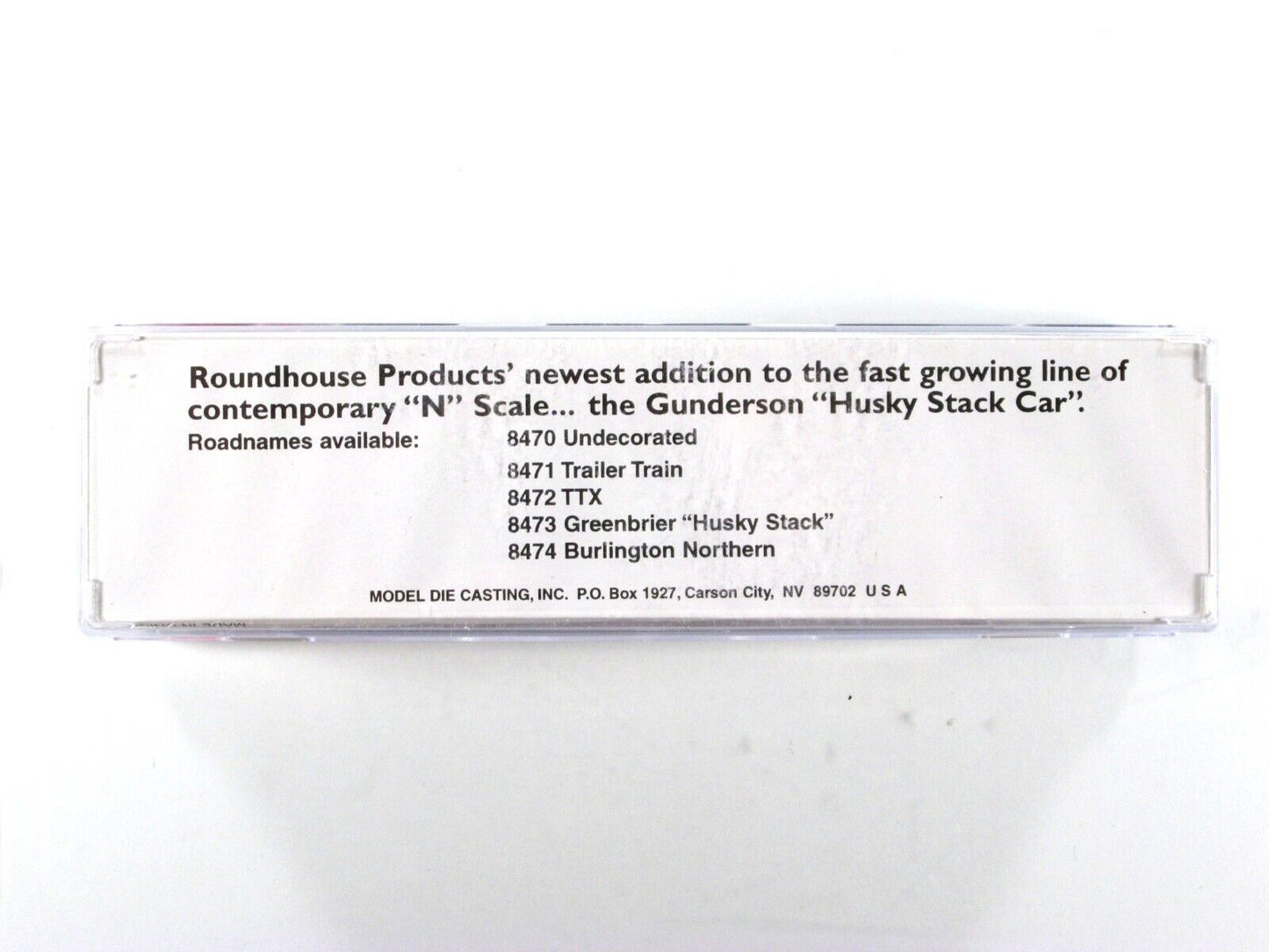 N Scale **TRAILER TRAIN** Husky Well Car 12-Set, 48' Well - Roundhouse 8471, 858