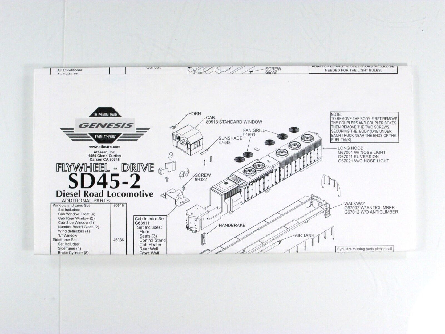 HO Scale ***SANTA FE*** SD45-2 #5698 --- Athearn G67167, w/ DCC Sound and Remote