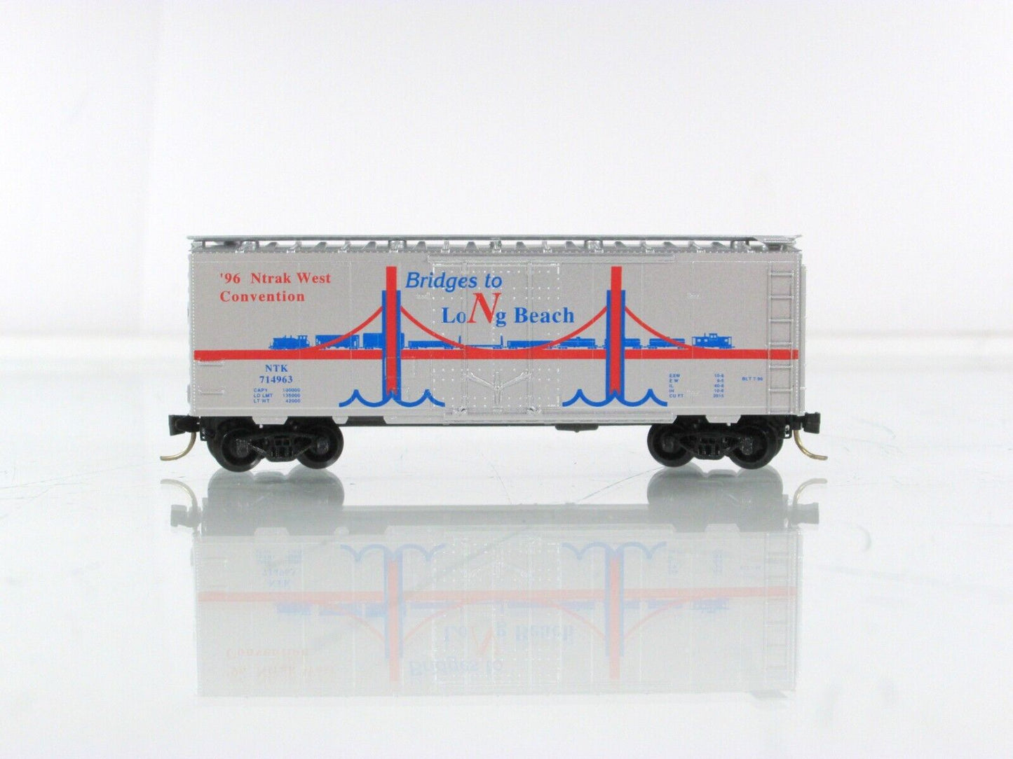 N Scale ***BRIDGES To LONG BEACH*** 40' Box Car - Micro Trains Special Run *RARE
