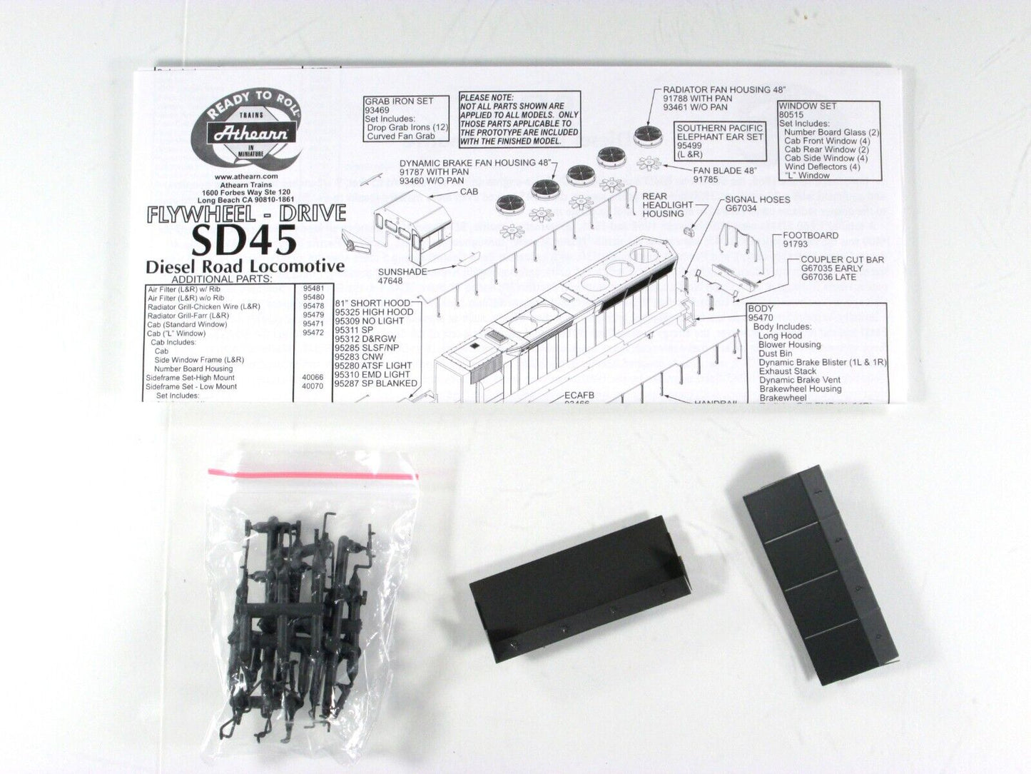 HO Scale ***SOUTHERN PACIFIC*** SD45 Locomotive #8937 - Athearn 98064, w/ DCC