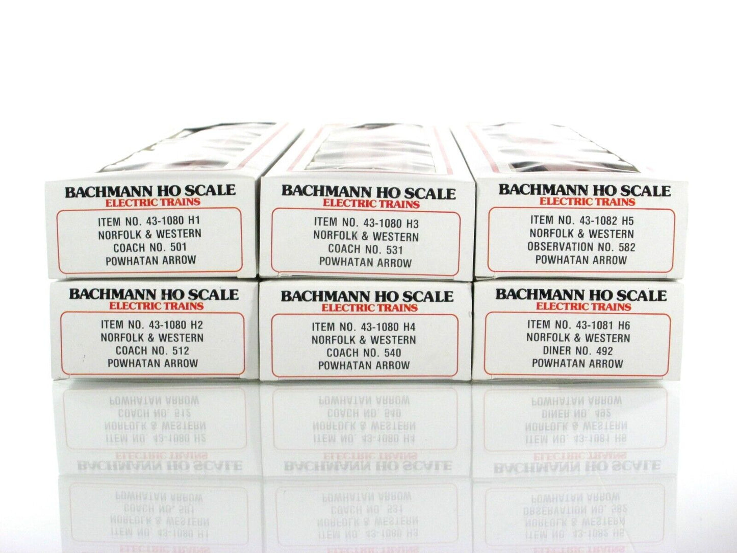 HO Scale ***POWHATAN ARROW*** NORFOLK & WESTERN Passenger Set - Bachmann 43-1290