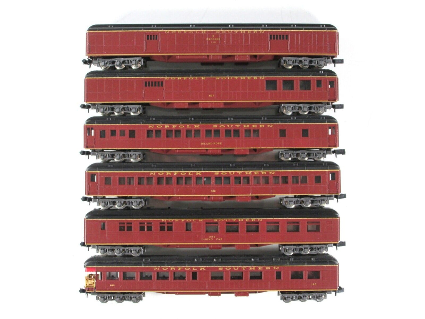 N Scale ***NORFOLK SOUTHERN*** Heavyweight Passenger 6-Car Set --Con-Cor 570021