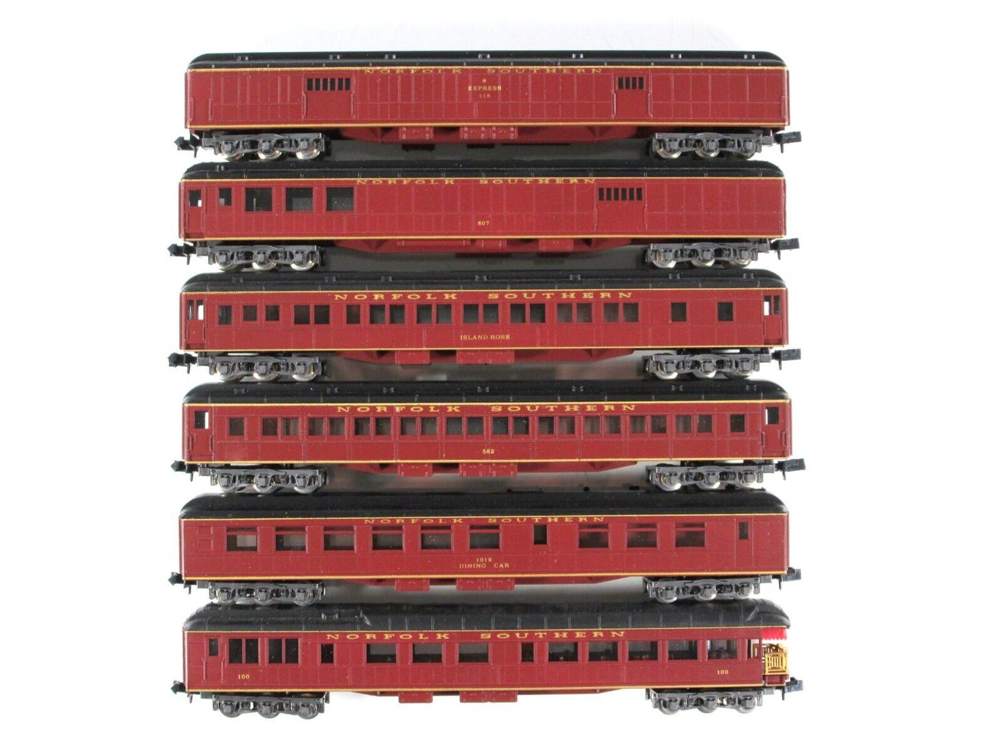 N Scale ***NORFOLK SOUTHERN*** Heavyweight Passenger 6-Car Set --Con-Cor 570021