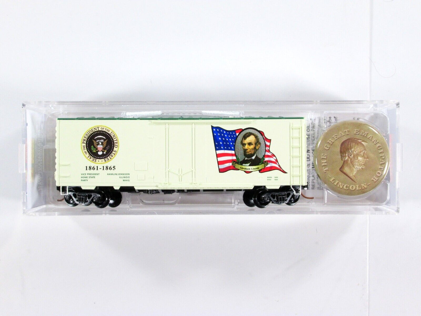N Scale **ABRAHAM LINCOLN** Presidential Box Car - Micro Trains 07400125 **RARE*