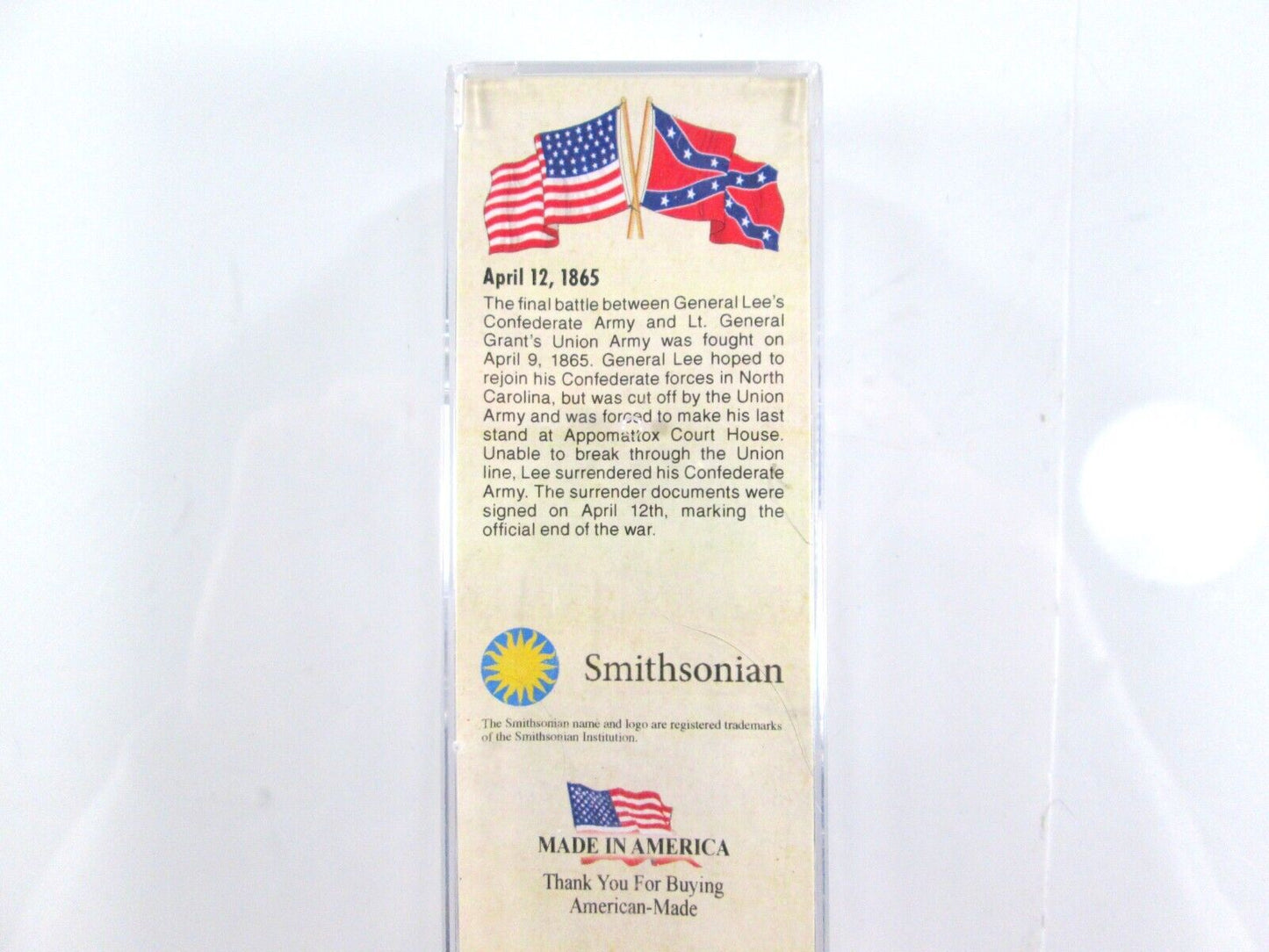 N Scale ***SURRENDER at APPOMATTOX*** Civil War Box Car - Micro Trains 10100711