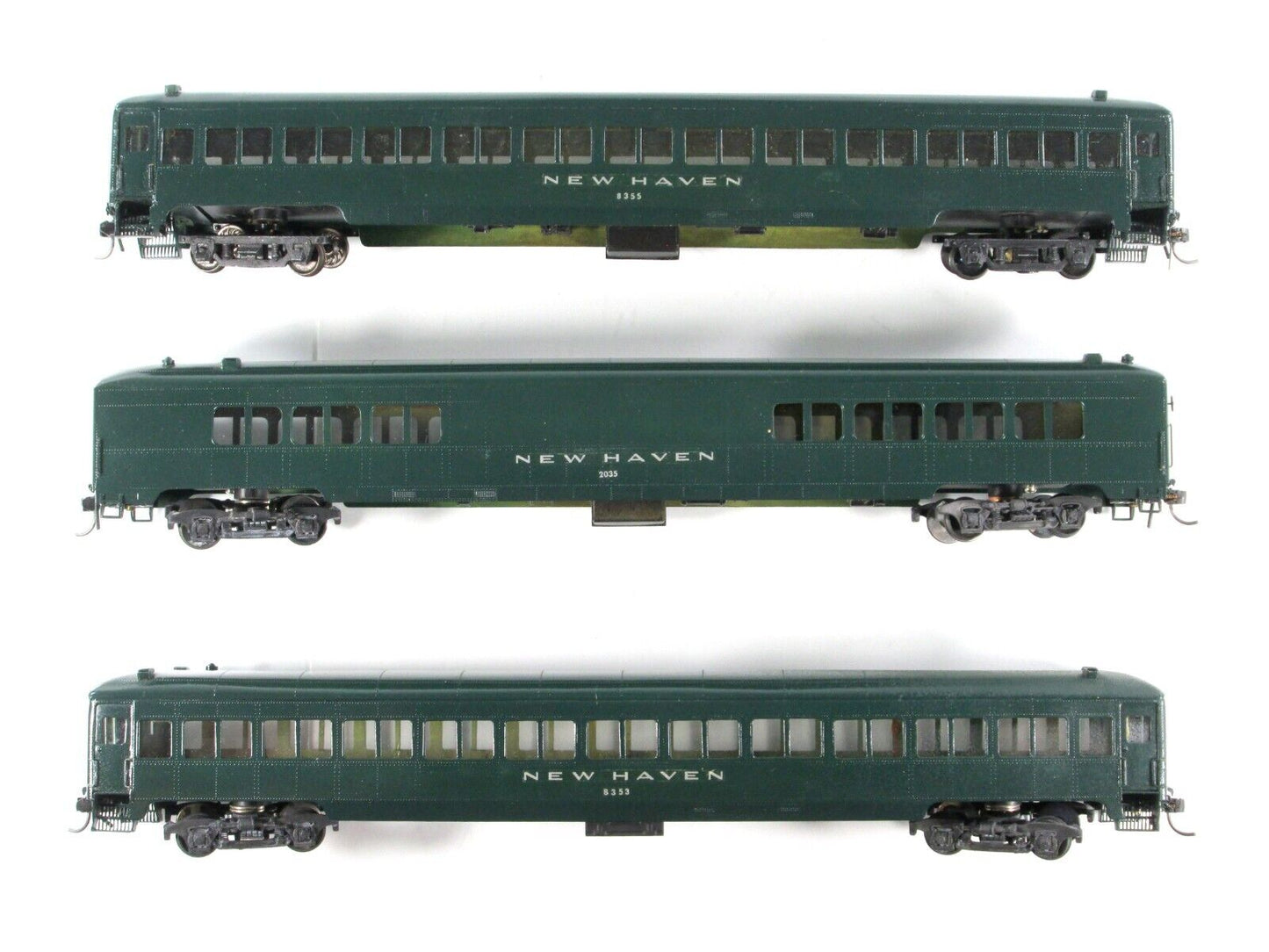 HO Scale **NEW YORK, NEW HAVEN, HARTFORD*** Passenger 3-Car Set -NJ Custom BRASS