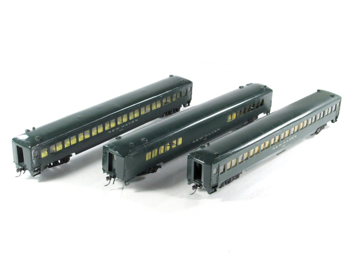 HO Scale **NEW YORK, NEW HAVEN, HARTFORD*** Passenger 3-Car Set -NJ Custom BRASS