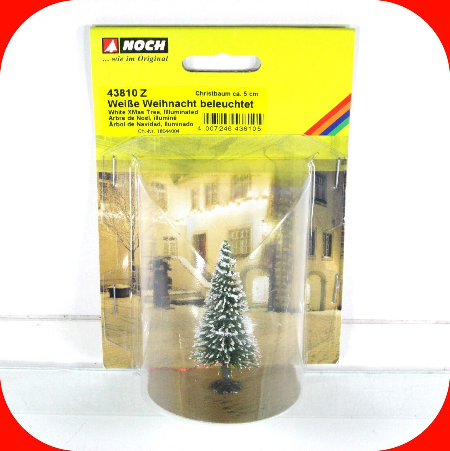 Z Scale ***LIGHTED CHRISTMAS TREE*** for Holiday Layout Scenery -- NOCH 43810