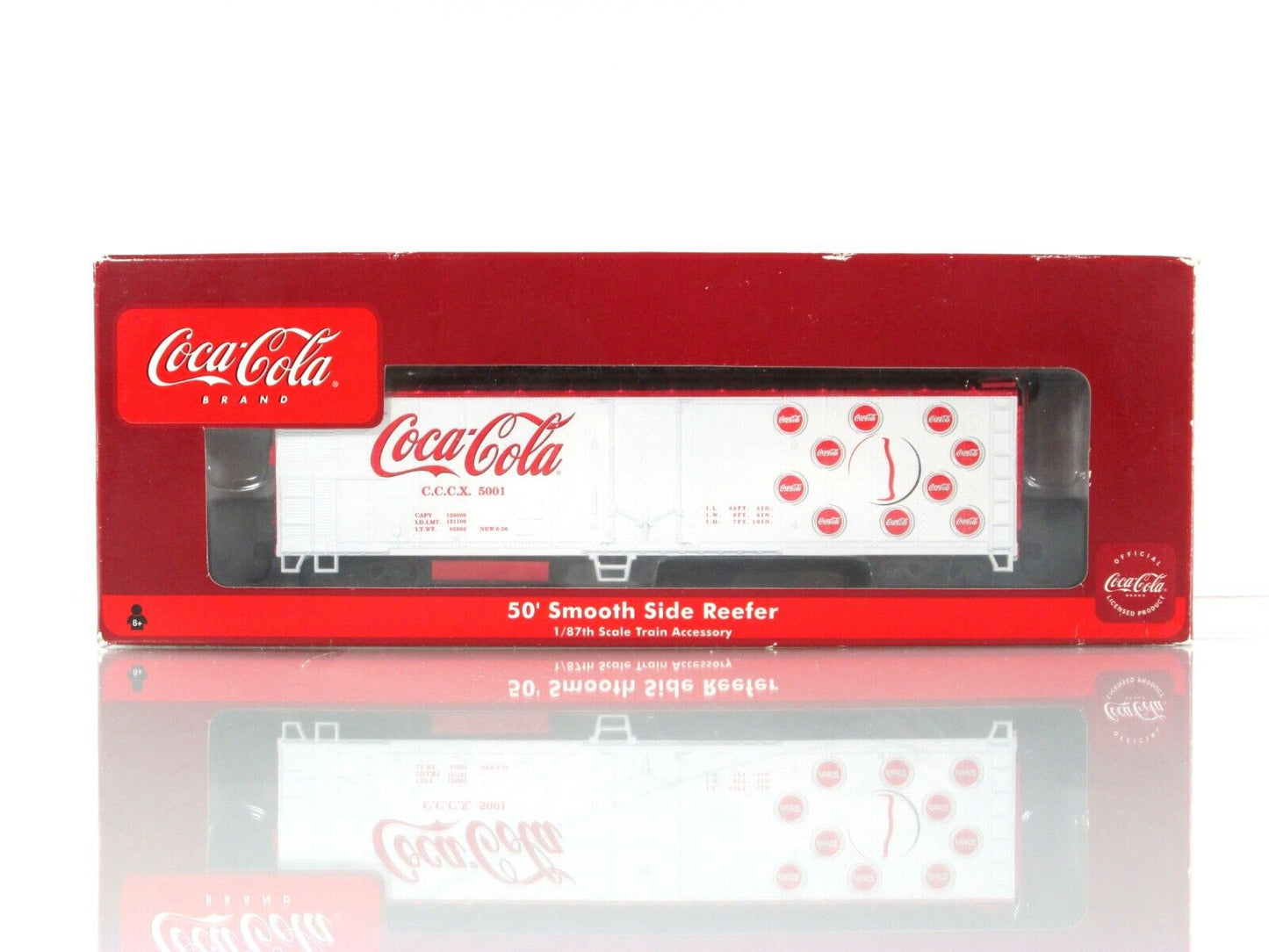 HO Scale ***COCA-COLA*** Bottling 40' Steel Reefer Car, CCCX 5001 - Athearn 8370