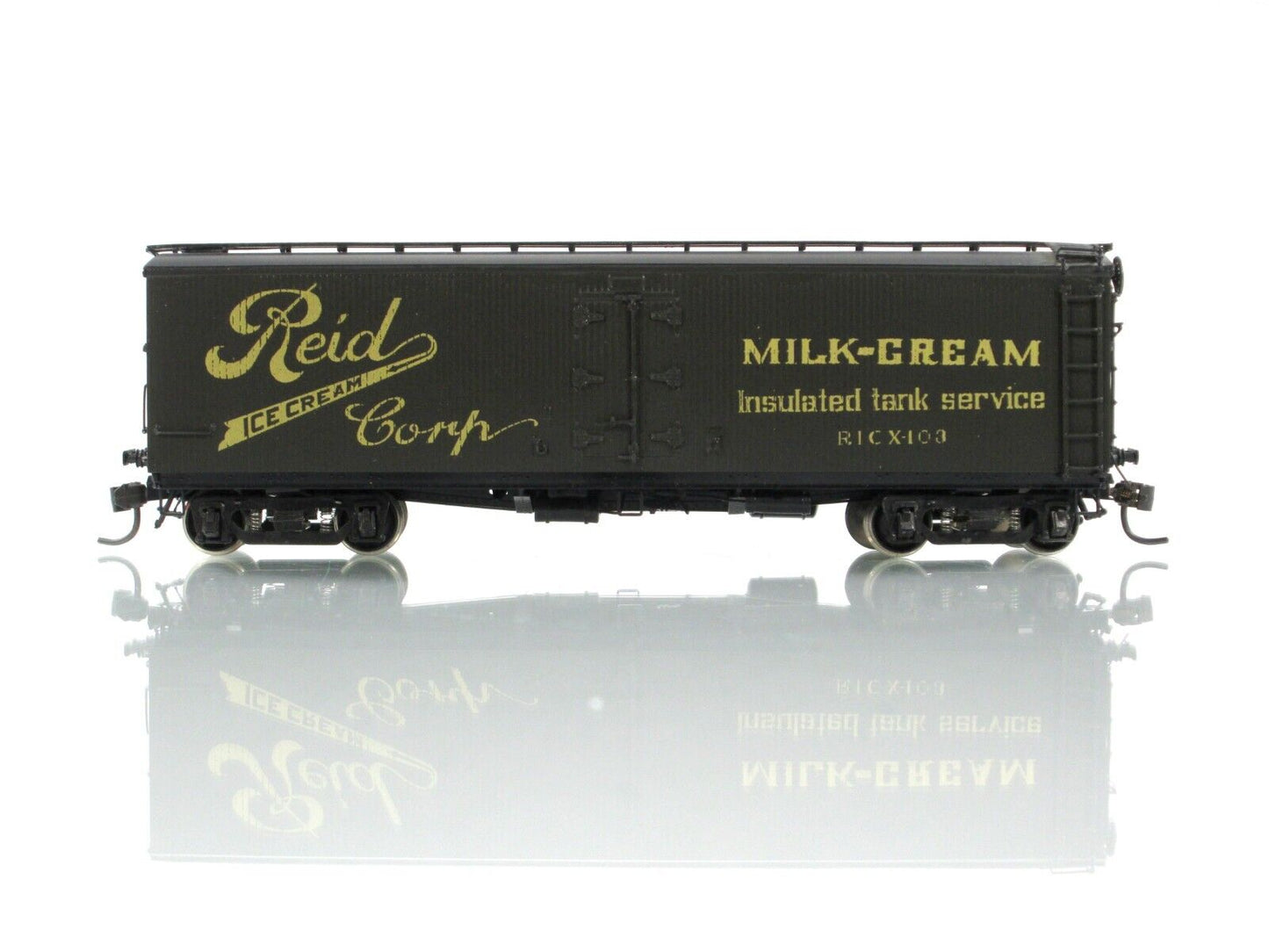HO Scale BRASS ***REID***  41' Milk & Ice Cream Reefer -- Precision & Iron Horse