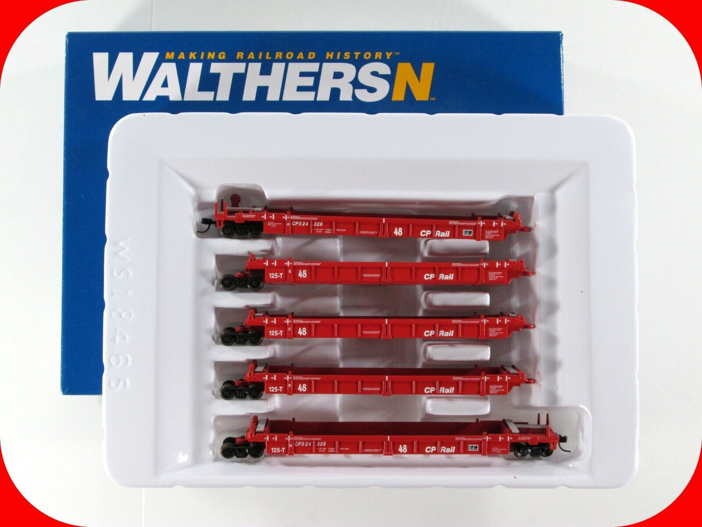 N Scale **CANADIAN PACIFIC** 5-Unit Well Car #524328 - Walthers 929-8102 **RARE*
