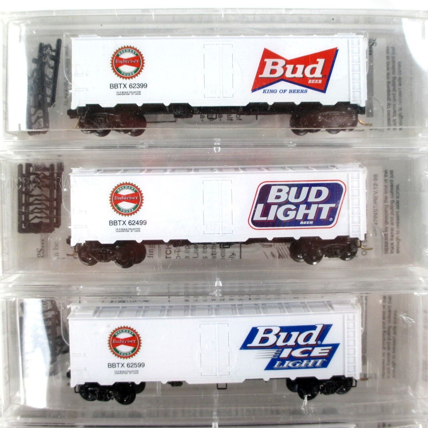 N Scale **BUDWEISER BREWING** 40' Beer Reefer 6-Pack - Micro Trains 1999 Special