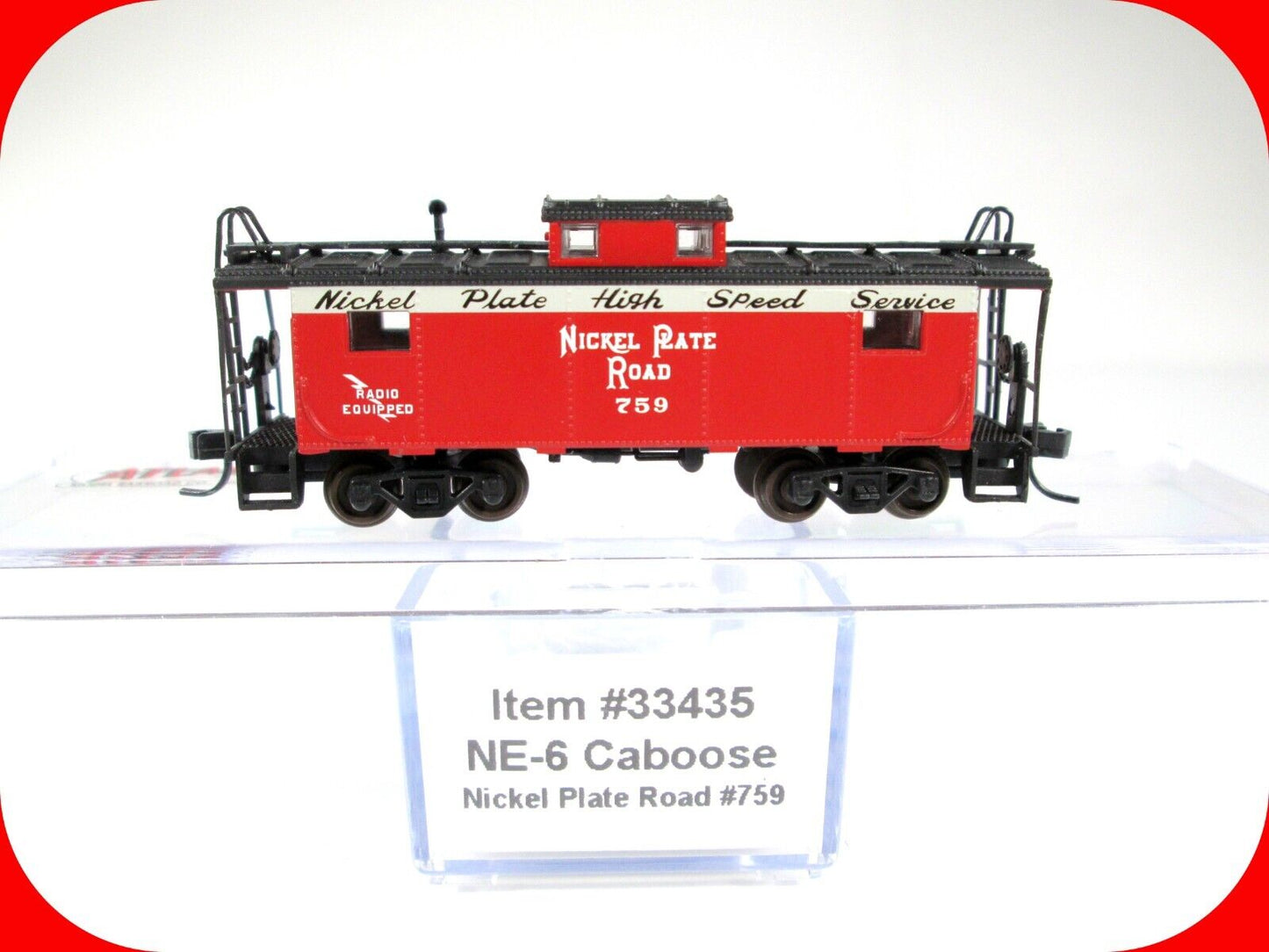 N Scale ***NICKEL PLATE ROAD*** NE-6 Caboose, NKP 759 - Atlas 33435 ***VERY RARE