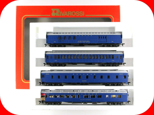 HO Scale **WABASH** 1920s Heavyweight Passenger Car 4-Pack Set B -Rivarossi 6885