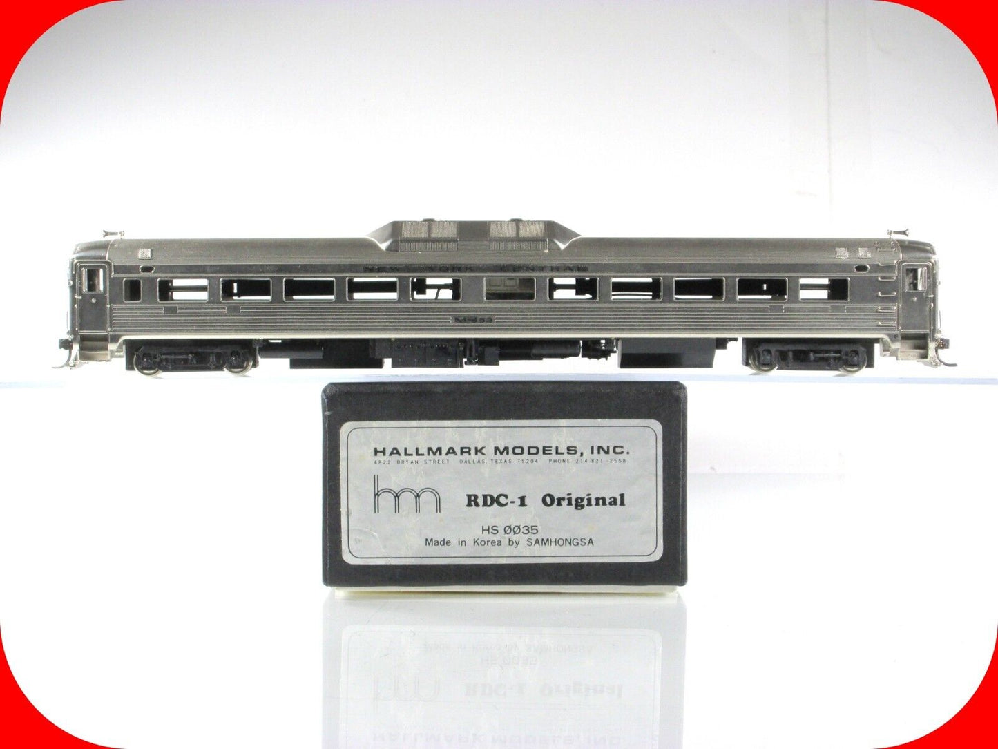 HO Scale BRASS **New York Central RDC-1** NYC M-453 - HALLMARK Samhongsa HS 0035