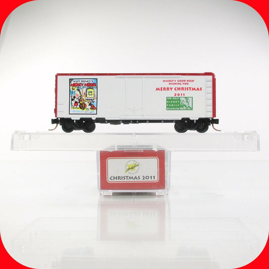 N Scale DISNEY Christmas 2011 MICKEY MOUSE Box Car Micro Trains NSE Lowell Smith