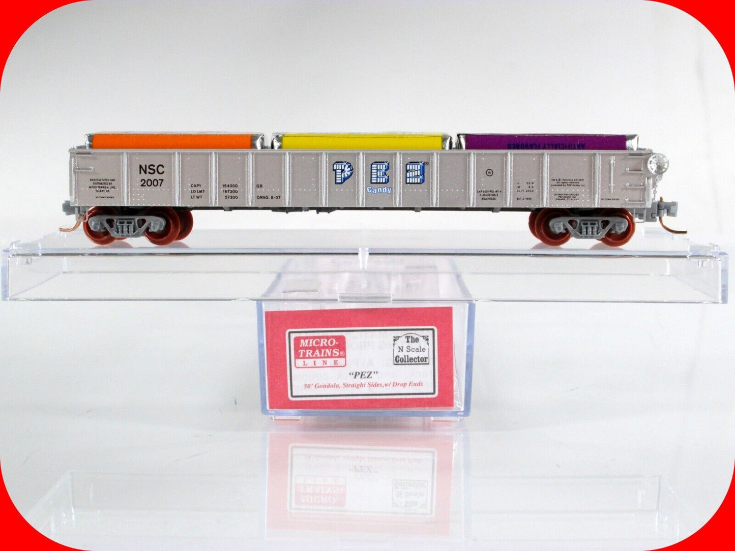 N Scale PEZ Candy 50' Gondola - Micro Trains Special Run - NSC MTL 07-135 (2007)