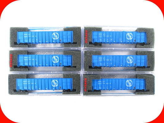 N Scale ***GREAT NORTHERN*** Wood Chip Gondola 6-Pack - Deluxe 10050