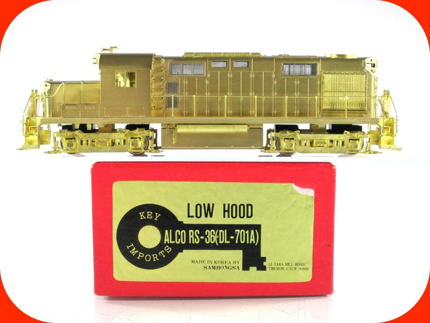 HO Scale BRASS ***ALCO RS-36 (DL-701A), LOW HOOD*** Locomotive ----- KEY IMPORTS