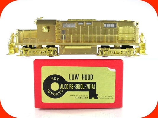 HO Scale BRASS ***ALCO RS-36 (DL-701A), LOW HOOD*** Locomotive ----- KEY IMPORTS