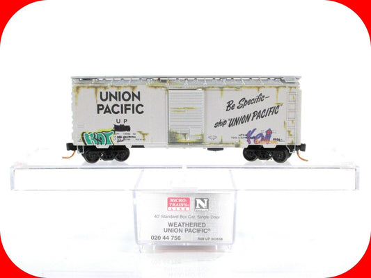 N Scale UNION PACIFIC Weathered, Graffiti Box Car #903658 -Micro Trains 02044756