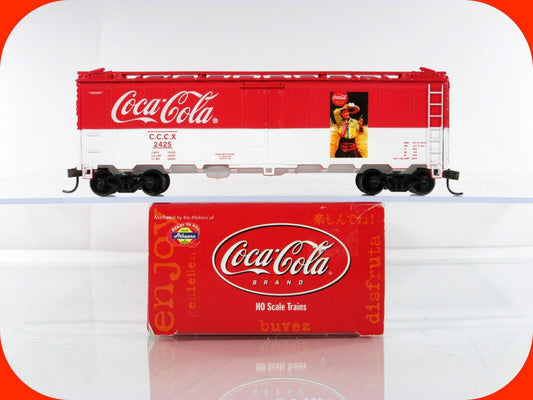 HO Scale ***COCA-COLA*** Bottling 40' Steel Reefer Car, CCCX 2425 --Athearn 8324